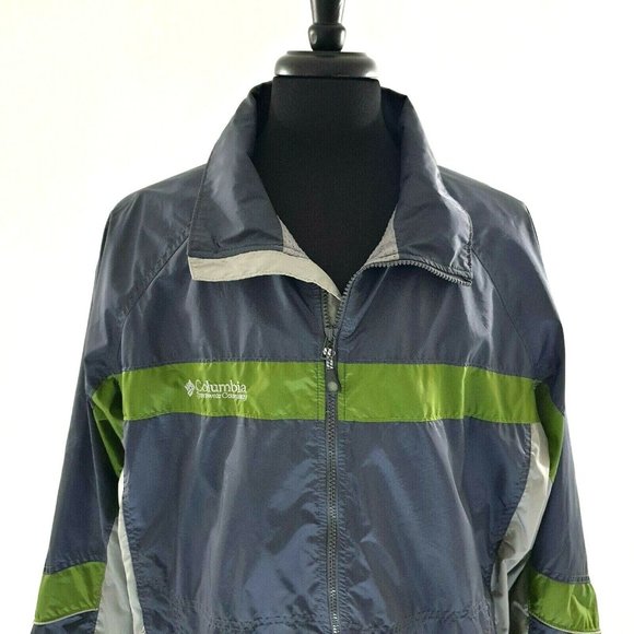 Columbia Sportswear Windbreaker Long Sleeve Mens XL Lined Rain Jacket Sport Run - Picture 2 of 12